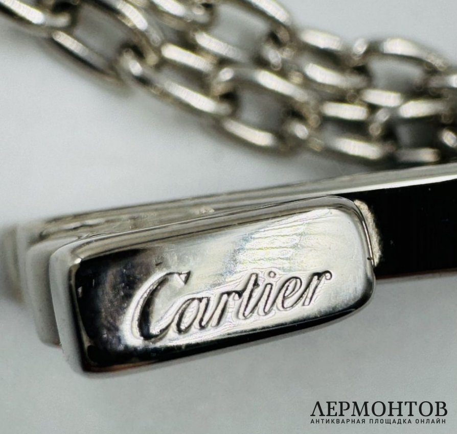 Брелок в виде логотипа Cartier. Серебро 925 пробы, Cartier, Франция