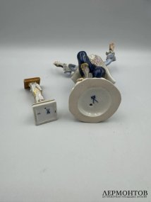 Статуэтка «Дирижёр» из «Обезьяньего оркестра». Фарфор, роспись, Meissen, скульптор И. И. Кендлер, Германия, 20 век