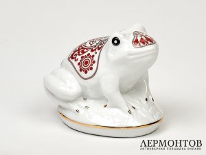 Статуэтка «Лягушка». Фарфор, Mlesna, Шри-Ланка, 1990-е годы