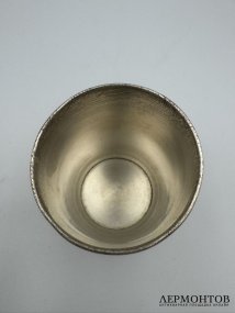 Стакан для напитков. Серебро 84 пробы, гильоширование, Россия, 1872 год