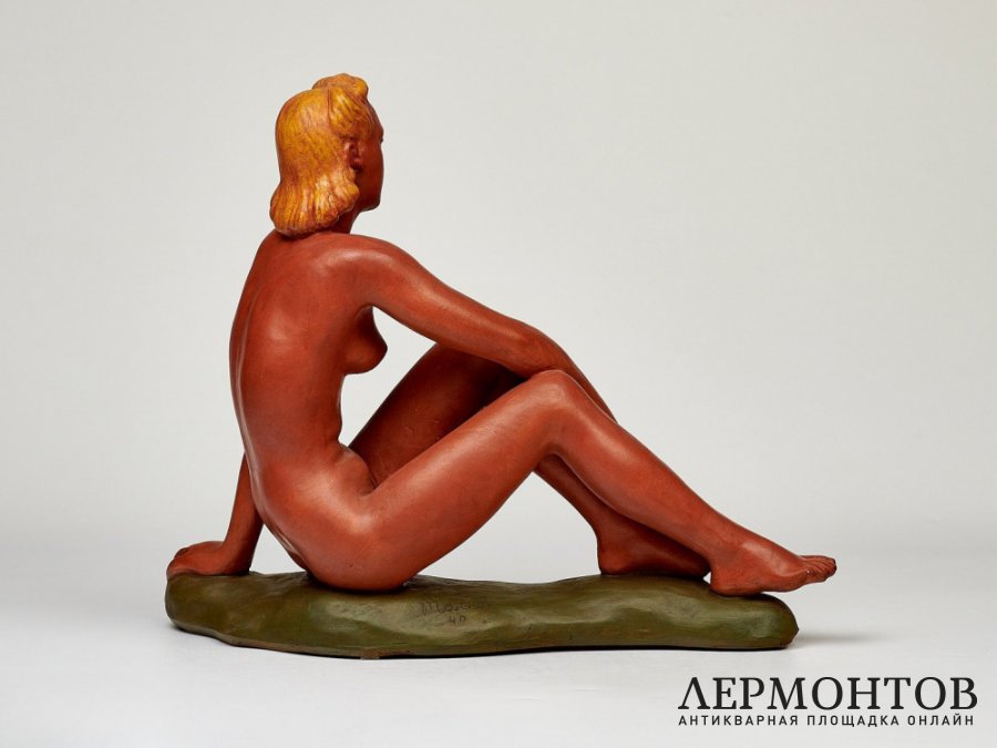 Скульптура «Обнаженная». Терракота, Чехословакия, 1943–1951 годы