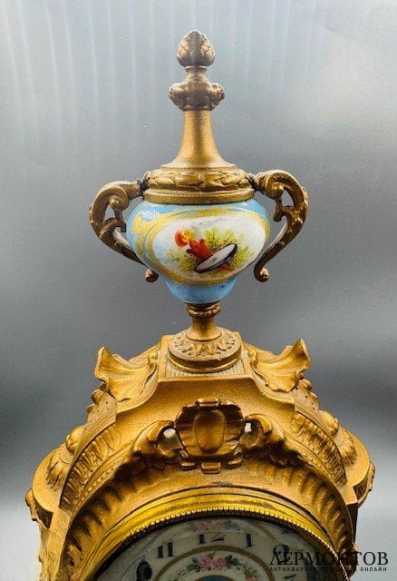 Каминные часы с парными канделябрами. Japy Frères, Франция, 1880–1890 годы