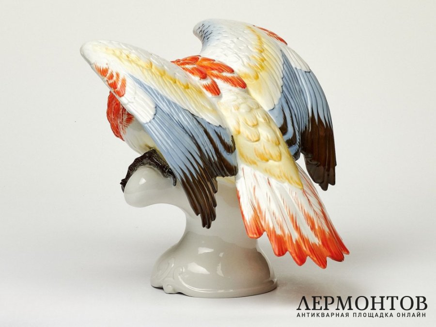 Статуэтка «Попугай». Фарфор, Rosenthal, Германия, 1949 год