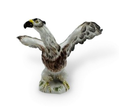 Статуэтка «Орёл». Фарфор, роспись, Meissen, Германия, 19 век
