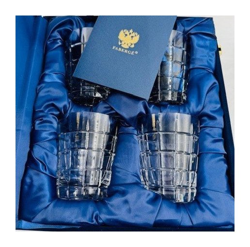 Набор для виски «Metropolitan». Хрусталь, Faberge, Франция, 1990-е годы