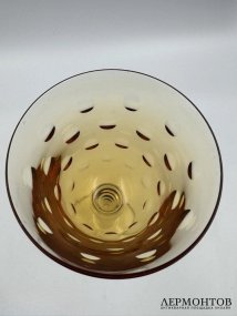 Бокал «Bubbles», медовый. Хрусталь, Saint-Louis, Франция, 1992 год