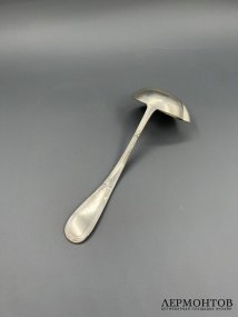 Черпачок для соуса. Серебро 84 пробы, И. Хлебников, Россия, 1908–1917 годы