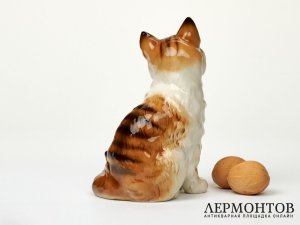 Статуэтка «Молодая сидящая кошка». Фарфор, Lorenz Hutschenreuther, Германия, 1970–1985 годы