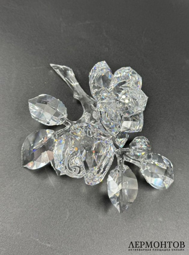 Статуэтка «Роза». Хрусталь, Swarovski