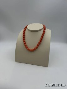 Ожерелье из коралла Momo. Коралл, золото 585 пробы
