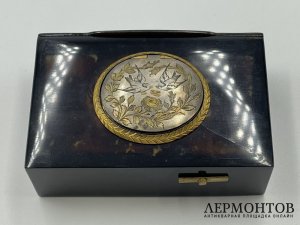 Шкатулка музыкальная с птичкой. Франция, 19 век. Черепаха.