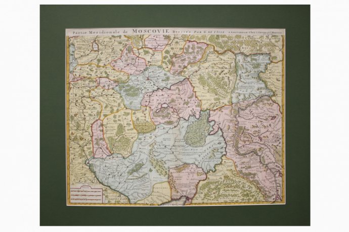 Карта центральной части Российской империи. Лисль, Мортье. Амстердам, 1742 год.