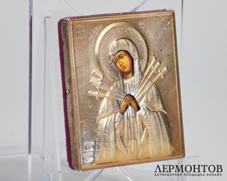 Икона «Умягчение злых сердец». Серебро с позолотой, современная работа