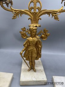 Набор из 3 подсвечников с фигурами юношей. Шпиатр, Западная Европа, 1-я половина 20 века