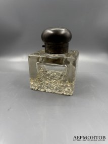 Чернильница. Серебро 800 пробы, хрусталь, Германия, начало 20 века