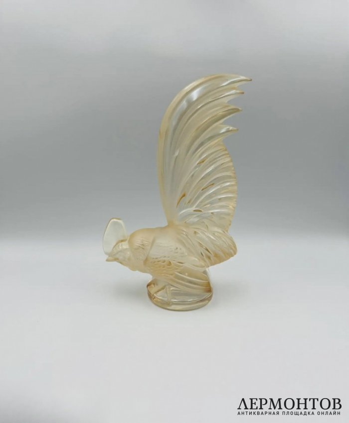 Статуэтка-маскот «Петух». Хрусталь, Lalique, Франция