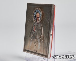 Икона «Святитель Николай Чудотворец». Серебро, современная работа