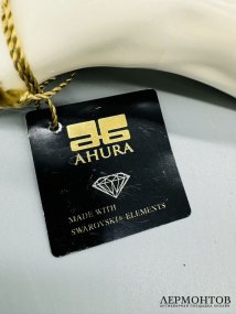 Скульптура «Лев». Керамика, золото, платина, стразы Swarovski, Ahura, Италия, современная работа