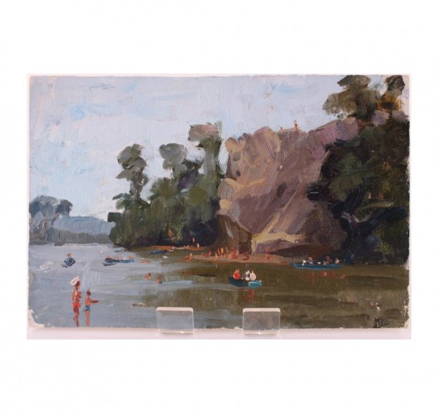 Картина из серии Крымские зарисовки. N7. Чурсин К.Н. Картон, масло. XX в.
