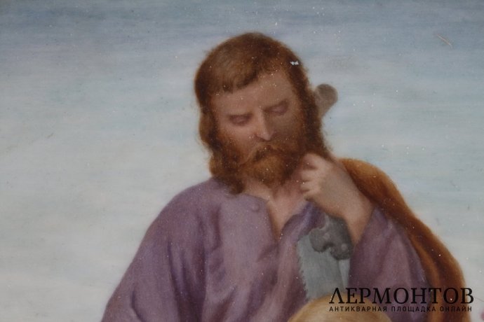 Пласт. Мадонна с младенцем. Фарфор, роспись. Европа, 1878 год.