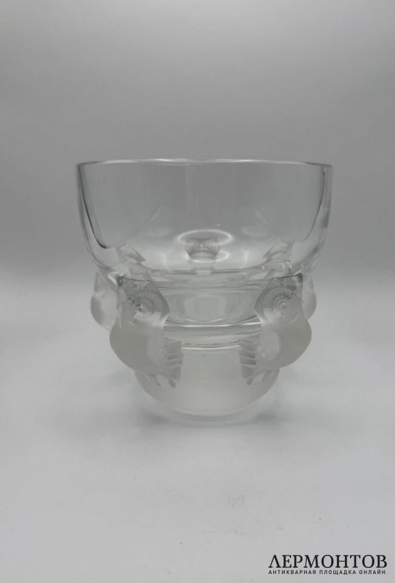 Ваза «Совы». Хрусталь, Lalique, Франция