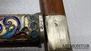 Карандаш. Россия, нач. 20 века. Серебро 84 пробы, эмаль.
