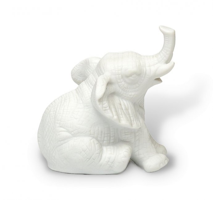 Статуэтка «Сидящий слоненок». Фарфор, Rosenthal, Германия, XX век