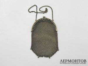 Сумочка Кольчуга. Зап. Европа, 20 век. Серебро 800 пробы.