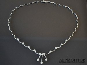 Колье с бриллиантами 1,96 к. Золото 750 пробы. 