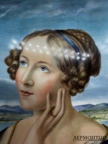 Пласт «Вильгельмина Бегас». Фарфор, роспись, художник K. J. Begas, Германия, 2-я половина 19 века