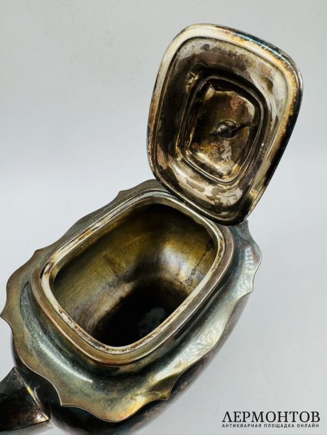 Чайно-кофейный сервиз, 4 предмета. Серебро 925, Walker & Hall, Англия, 1900