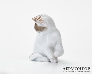 Статуэтка «Играющий котенок». Фарфор, Rosenthal, Германия