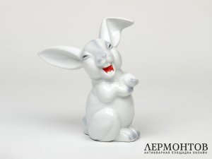 Статуэтка «Заяц». Фарфор, Rosenthal, Германия, 1960 год