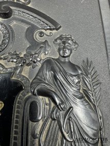 Альбом для фотографий с накладкой «Богини». Картон, металл, Россия, начало 20 века