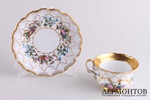 Чайная пара.Фарфор. А. Попов.Российская империя. 1840-е гг.