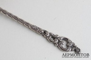 Лопатка десертная, ажурная. Серебро 950 пробы. Франция, XIX век.