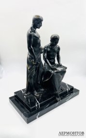 Скульптура «Архитекторы». Бронза, камень, Германия, 1-я треть 20 века