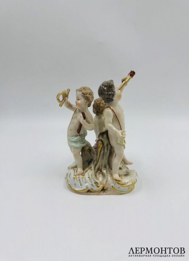 Скульптурная группа «Астрономия». Фарфор, роспись, Meissen, скульптор И. И. Кендлер, Германия, конец 19 века