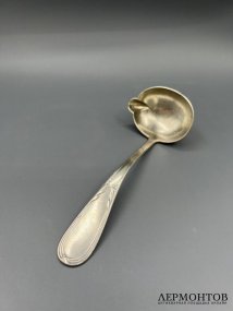 Черпачок для соуса. Серебро 84 пробы, И. Хлебников, Россия, 1908–1917 годы