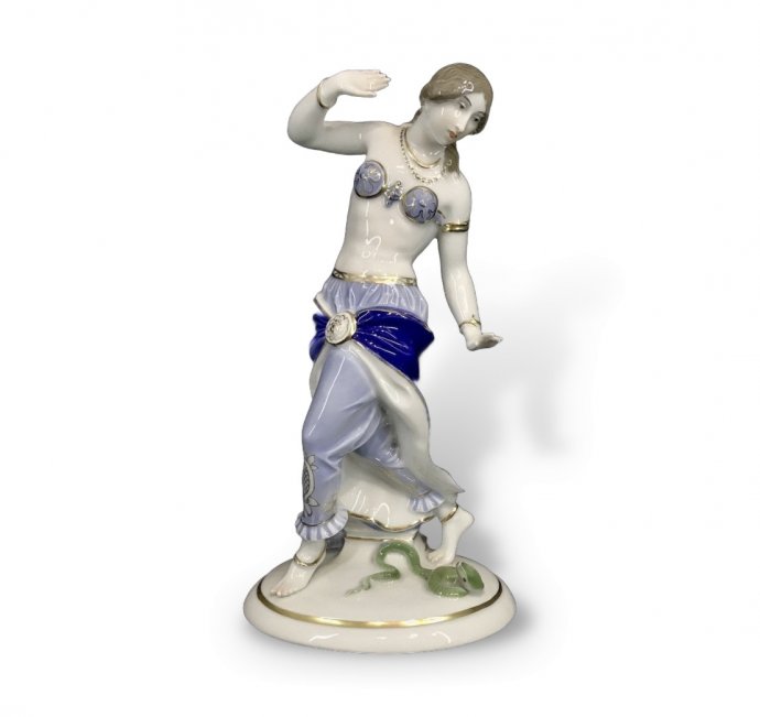 Статуэтка «Танцовщица со змеёй». Фарфор, Rosenthal, Германия, 1926 год