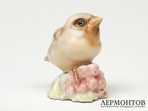 Статуэтка «Воробей». Фарфор, Lorenz Hutschenreuther, Германия, 1980 год
