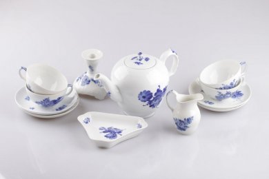 Чайный сервиз на 4 персоны. Royal Copenhagen. Дания, XX в.