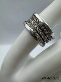 Кольцо «B.zero1» с бриллиантами. Золото 750 пробы, Bvlgari