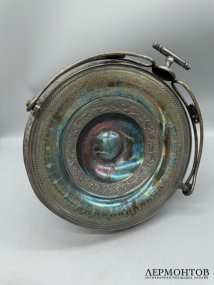 Блюдо для сервировки с маскаронами. Металл, серебрение, Bridgeport Silver Co., США, начало 20 века