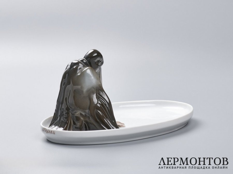 Блюдо «Марабу». Фарфор, Rosenthal, Германия, около 1920 года