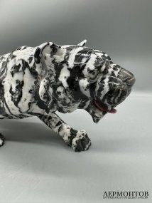 Статуэтка «Амурский тигр». Мрамор, тонирование, Италия, современная работа