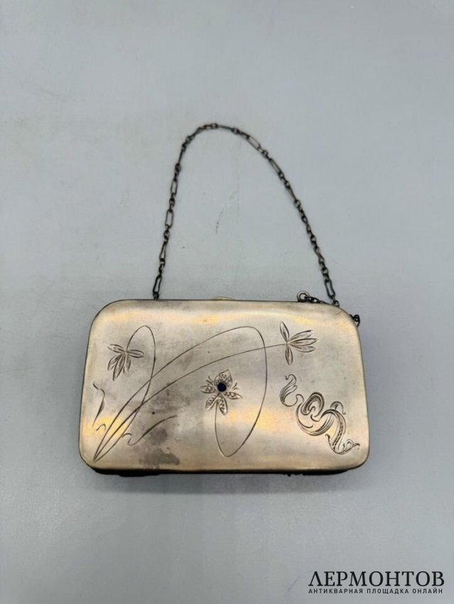 Кошелёк в стиле модерн. Серебро 84 пробы, Россия, 1908–1917 годы