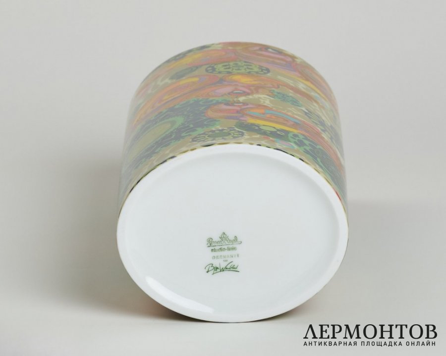 Ваза «Огненная птица». Фарфор, Rosenthal, Германия, 1978 год