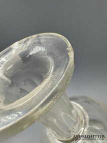 Штоф с гравировкой. Стекло, Западная Европа, начало 20 века