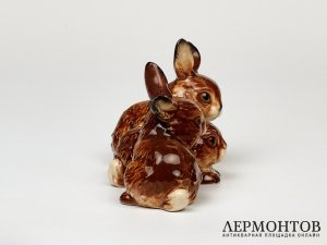 Статуэтка «Три зайца». Фарфор, Goebel, Германия, 1979–1990 годы